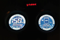 Instrumen sepeda Motor Digital Speedometer sepeda Motor, tampilan aksesori Motor Suzuki GN-style cruiser Tachometer