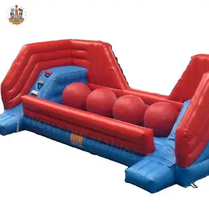 Kids competitive Games inflatable Jumping big ball Sports Game /Outdoor Obstacle course Games Amusement Park with full security