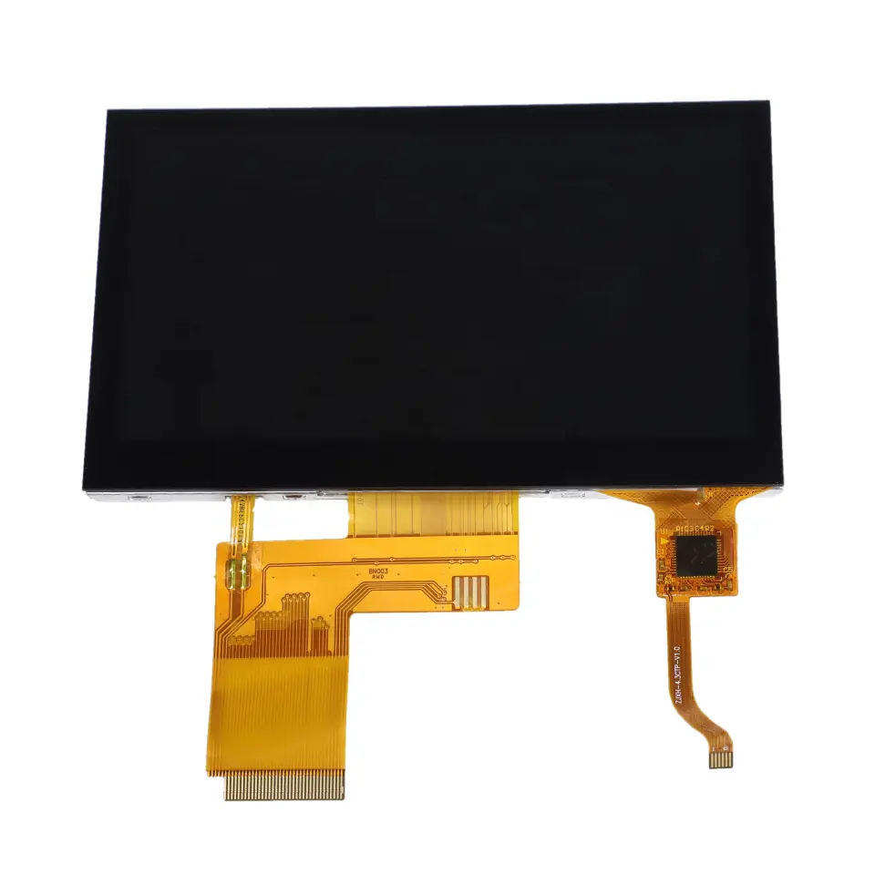 Modul LCD TFT 4.3 Inci IPS, Panel Sentuh Kapasitif Opsional Konektor Kustom, Peralatan Kontrol Industri Resolusi 480*272