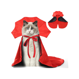 Nuevo Disfraz de Halloween para Mascotas, Capa de Vampiro Adorable de Poliéster y Algodón para Perros y Gatos Pequeños, para Invierno y Verano - Product Image 1