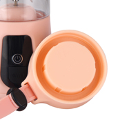 Groothandel USB Oplaadbare Elektrische Mini Persoonlijke Fruitpers Smoothie Extractor 6 Bladen Draagbare Blender Auto