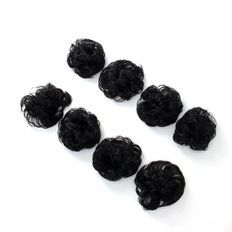 WILL 8P Set Black Hair Styling Accessoires Giblets Band avec tête surélevée - Product Image 1