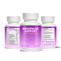 Complément Herbal pour la Ménopause pour Femmes – Capsules Équilibre Hormonal contre les Sueurs Nocturnes, les Bouffées de Chaleur et les Humeurs Changeantes avec Isoflavones de Soja