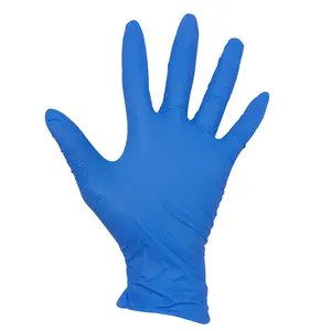 Gants d'examen en nitrile sans poudre jetables en gros d'usine sans allergie au latex