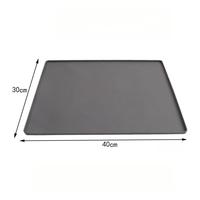 Tapis pour animaux de compagnie en caoutchouc robuste PKY - Base antidérapante pour gamelles et tapis pour litière