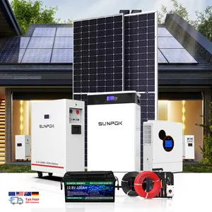 Hybrid-Solarstromsystem für zuhause 5 kW 10 kW On- und Off-Grid-Solarenergiesystem Solarpanel-Kit