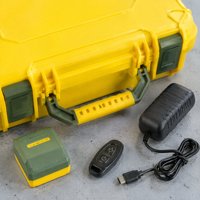 Nivel Láser Verde de Alta Potencia de Grado Industrial, 5 Líneas, Alimentado por Batería de Litio, Doble Péndulo Eléctrico, Autonivelante, Modelo 5L