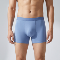 Caleçons Boxers Homme Antibactériens Jetables Respirants Écologiques Séchage Rapide Taille Mi-Haute Extensibles en Nylon Spandex avec Soutien Contourné