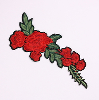 Patch brodé 3D de haute qualité avec motifs thermocollants, fleurs pour vêtements et drapeaux, badges brodés avec logo personnalisé