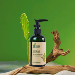 Nettoyage en profondeur 150ml Vietnam – Nettoyant Doux 2-en-1 Shampoing et Gel Douche aux Herbes – Extrait Naturel de Cactus et Menthe Poivrée - Product Image 1