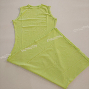 2023 Custom Logo Color Loungewear Dress <span class=keywords><strong>canotta</strong></span> sportiva senza maniche da donna <span class=keywords><strong>abito</strong></span> in <span class=keywords><strong>cotone</strong></span> modale di bambù aderente Mini <span class=keywords><strong>abito</strong></span> Casual - Product Image 4