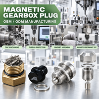 Bouchon de vidange magnétique pour boîte de vitesses, tête hexagonale, collecteur de particules métalliques pour huile de transmission, sur mesure OEM