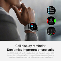 AEL02 Nuevo Reloj Inteligente con Pantalla AMOLED HD de 1.53'', Llamadas, Linterna LED, Brújula, Caja de Metal, 4 Días de Batería, Monitor de Sueño, Cronógrafo