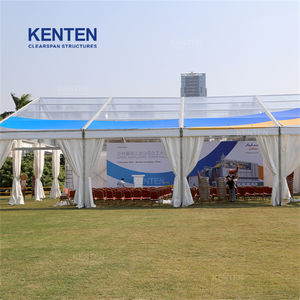 Grand Abri Personnalisé 400 1000 Places Aluminium Auvent Extérieur de Luxe Marque Tente Claire Moyenne Toit Commercial 20m x 40m Tente d'événement - Product Image 5