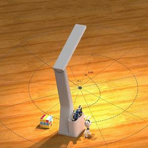 Lampe de bureau LED USB populaire pour l'étude et la lecture, lampe de table multifonction avec calendrier, date, tactile, veilleuse de chambre avec porte-stylo - Product Image 2