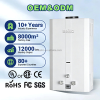 Chauffe-eau sans réservoir en acier inoxydable et cuivre, design moderne, 20L 40kW, échangeur de chaleur, usage extérieur domestique, prix usine