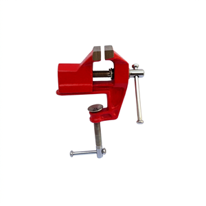 SUNTOOLS/STIPL Étau d'établi en métal rouge à mâchoires en bois, pince réglable de 1-1/2 po pour la fabrication de bijoux, la fabrication de moules et la création d'échantillons - Product Image 1
