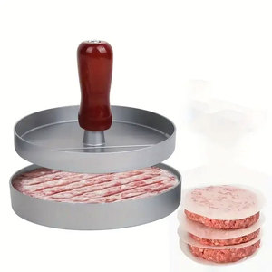 Household Food Mold <b>Kitchen</b> <b>Gadgets</b> Round Hamburger Mold BBQ Hamburger Meat Beef Pie Burger Meat Press Aluminum AlloyHousehold F - Product Image 4