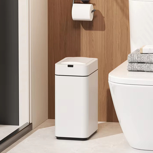 स्टेनलेस स्टील स्मार्ट सेंसर कचरा डबल पंखों के साथ खुले ढक्कन रात के प्रकाश रसोई बुद्धिमान संवेदन कचरा बिन - Product Image 2