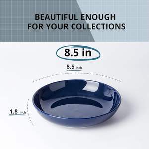 Grands bols à salade de pâtes de 30oz Assiettes larges et peu profondes allant au lave-vaisselle Bols de service de 30oz - Product Image 5