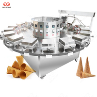 Nouvelle machine commerciale haute productivité pour la fabrication de gaufres et de cornets en sucre pour poudre de crème glacée et farine