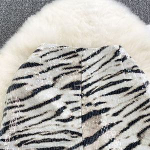 Ladies Sexy Slim Leopard Print Sequined Stretch Elastic Waist Mini Casual Women Shorts - Product Image 3