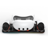 Base de charge pour casque VR Meta Quest 3, support de rangement pour accessoires, sangle de tête et manettes VR