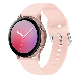 Correa de reloj de silicona suave de 20mm para Samsung Galaxy Watch <span class=keywords><strong>42mm</strong></span> Active2 40mm 44mm Correa deportiva para Gear S2 Active 2 Huami <span class=keywords><strong>Amazfit</strong></span> - Product Image 3