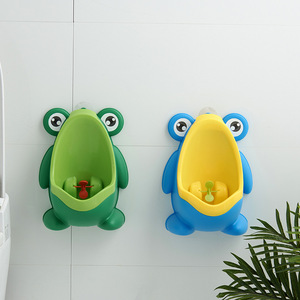 Urinario de Pared con Diseño de Rana para Niños, Material PP, Verde y Azul - Product Image 1