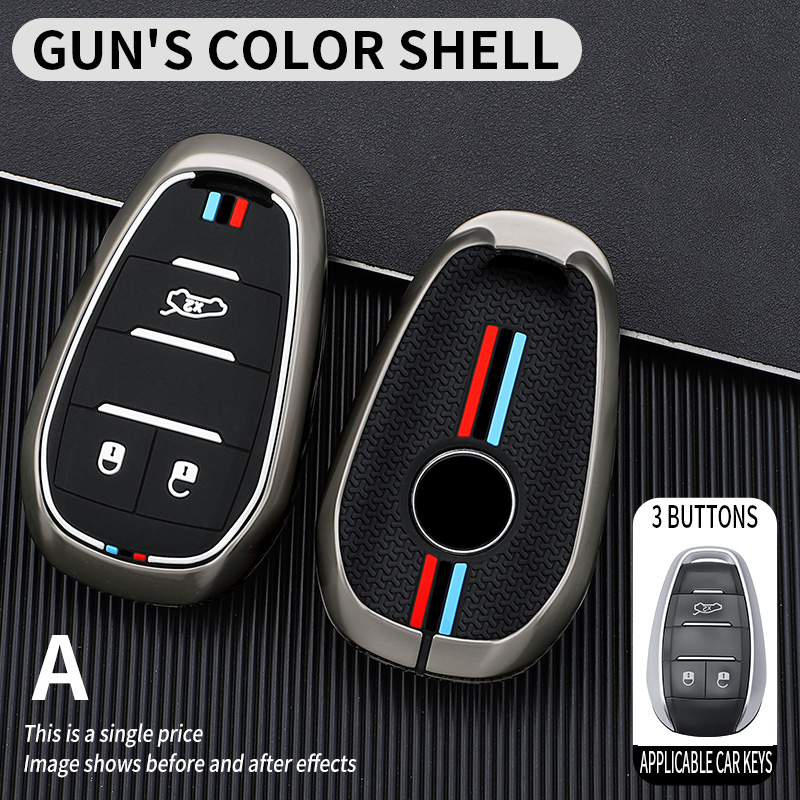 3 Button Gun Metal