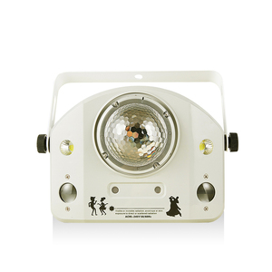 LED 4 en 1 Patrón de agua estroboscópico láser etapa luz Disco fiesta luz Club estroboscópica Bola de discoteca giratoria - Product Image 5