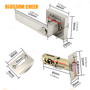 Modern Black Mortise Cylinder Set Key Latch Interior Design Door Lever Lock for Apartment Bathroom Bedroom Door <strong>Window</strong> <strong>Handles</strong> - Product Image 5