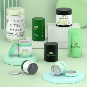 Tùy Chỉnh In Màu Trắng Cấp Thực Phẩm Cà Phê 30G Matcha Bột Hộp Thiếc Kín Cà Phê Trà Hộp Kín Kín Kín Vòng Cà Phê Có Thể Tin - Product Image 4