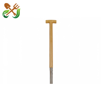 Pelle de jardin ergonomique en métal de qualité industrielle avec manche en bois, outil de jardinage de Chine