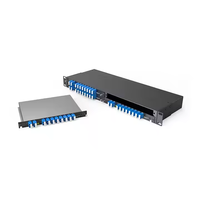 Module enfichable 8CH 100GHz DWDM MUX DEMUX LGX avec moniteur/extension/ports 1310nm LC/UPC double fibre 8 canaux Mux Demux Dwdm