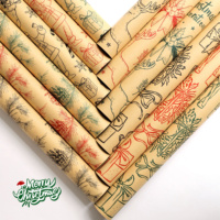 Kertas Pembungkus Buket Bunga Natal Kraft PE Lapis Ganda Anti Lembab Ramah Lingkungan Berkualitas Tinggi yang Dapat Disesuaikan
