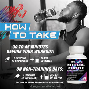 Label pribadi pra olahraga L Arginine, dan L Citrulline terbaik nitrit oksida suplemen terbaik kapsul oksida nitrat - Product Image 6