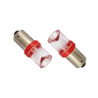 Éclairage de flipper # 44 # Ampoules LED rouges concaves de remplacement 47 BA9S pour machine de flipper, 6,3 volts AC