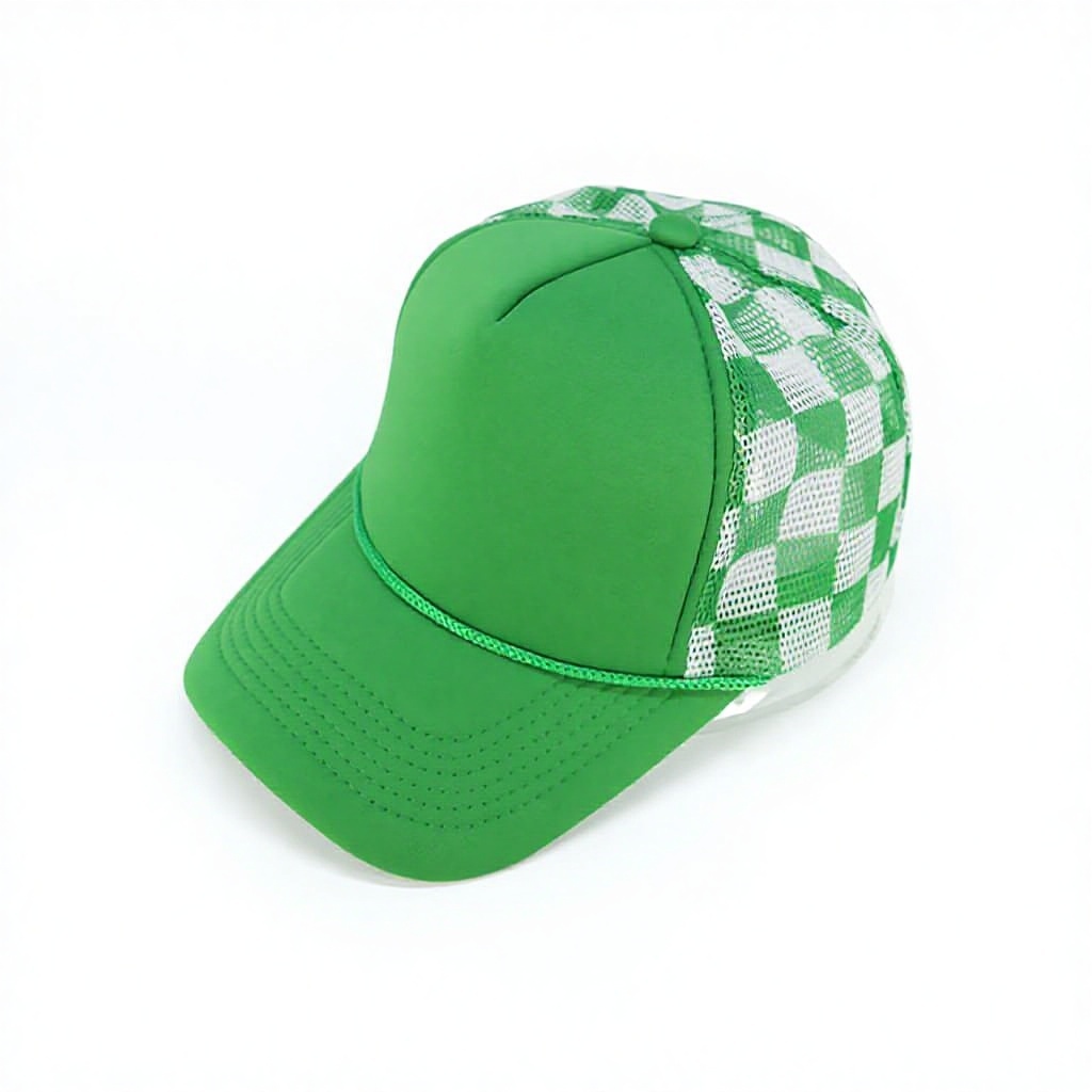 À carreaux verts