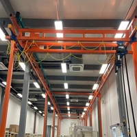 Système de rail flexible en acier Q355B KBK, conception sans soudure, compatible avec les palans de autres marques pour roues en nylon BASF de salle blanche