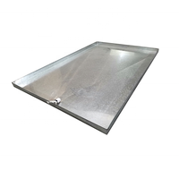 Bac de récupération de condensats pour climatiseur en acier galvanisé, épaisseur 0,6 mm, design moderne, garantie 1 an
