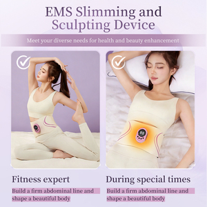 Masseur de taille à compresse chaude <span class=keywords><strong>pour</strong></span> la maison, <span class=keywords><strong>appareil</strong></span> de réduction de la graisse et de la transpiration avec vibrations abdominales et fonctions chauffantes amincissantes - Product Image 4