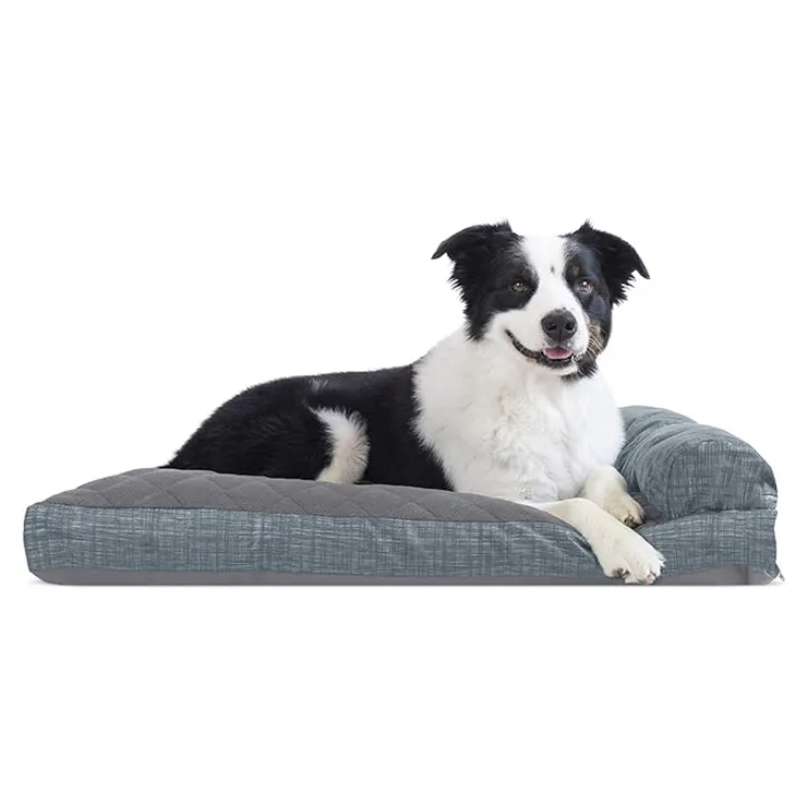 Поставщик, плюшевый прямоугольник, съемный портативный складной коврик для собак, собачий домик, Жевательная Удобная теплая складная кровать