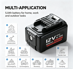 Batterie de remplacement au lithium-ion 10,8 V 2,0 Ah, batterie Li-ion rechargeable compatible avec les outils électriques sans fil 10,8 V - Product Image 1