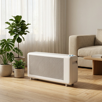 Radiateur électrique sur pied 1000W/2000W avec télécommande, thermostat réglable, chauffage rapide, ventilateur PTC portable, protection contre la surchauffe