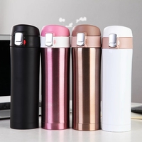 Gobelet isotherme Olerd de haute qualité en acier inoxydable à double paroi de 450 ml avec couvercle, logo personnalisé pour cadeaux