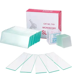 Microscope Slides Glass Laboratory Prepared Microscope Slides 7105 Frosted Glass Slide Cover Slips Microscope Slides