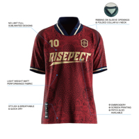Maillot de football à séchage rapide pour homme, col montant, tissu extensible léger et anti-humidité pour le jour du match