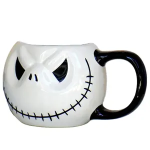 Madou 400 Ml Kreatif Perlengkapan Minum Jack Kopi Mug Kartun Mug Halloween Bar Hadiah Cangkir Mimpi Buruk