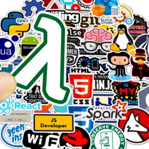 Autocollants durables pour programmeurs et passionnés d'Internet, avec adhésif vinyle résistant, pour téléphone, ordinateur portable, voiture - Java PHP Docker <span class=keywords><strong>HTML</strong></span> - Product Image 4